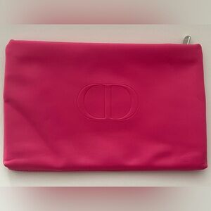 Christian Dior Vibrant Fuchsia & Red Clutch/Cosmetic bag